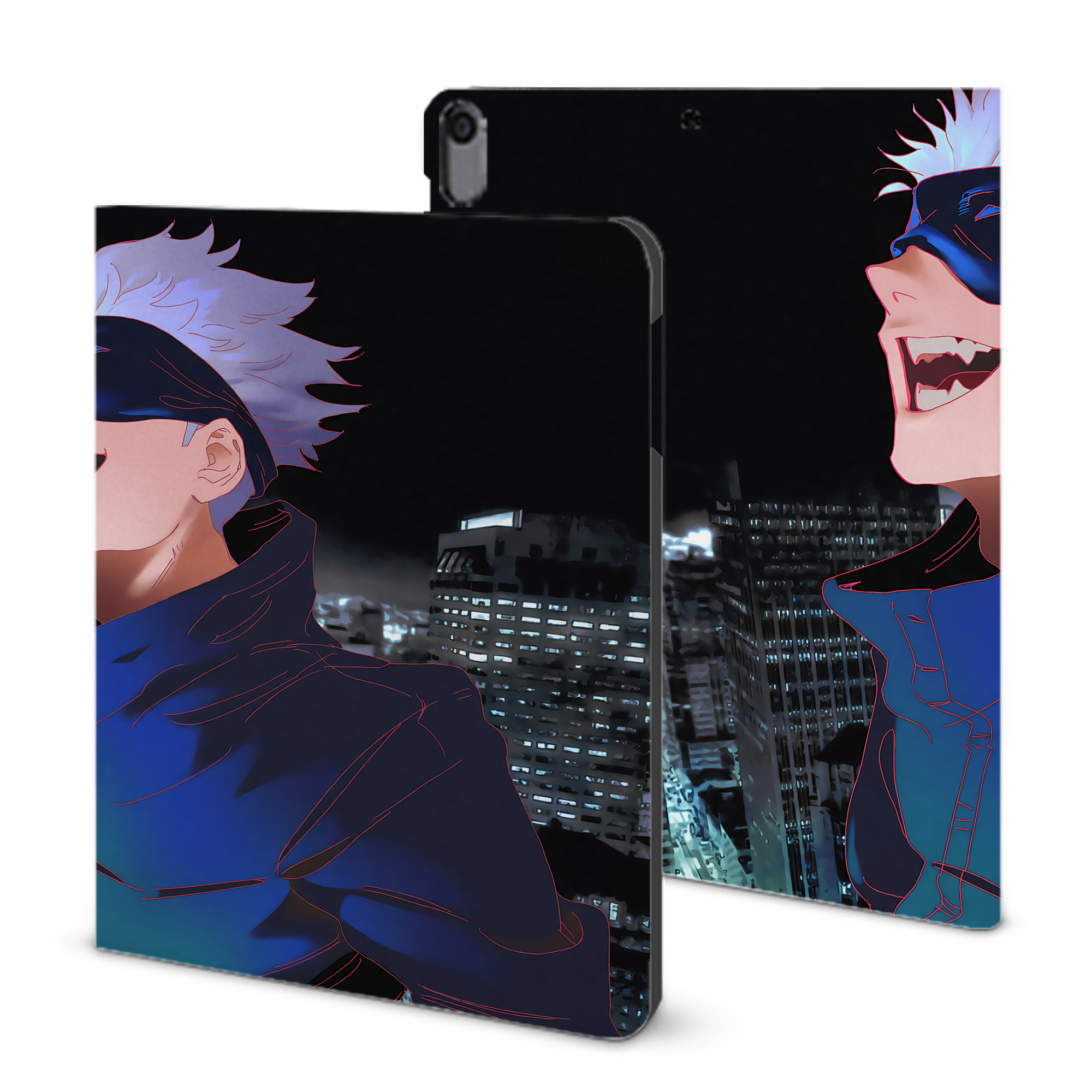 （画像用） 呪術廻戦 Jujutsu Kaisen IPad ケース ブック型 PUレザー TPU 耐衝撃 軽量 薄型 ペン収納なし 全面保護 IPad 各モデル対応